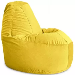 купить Кресло-мешок BeanBag BM5895, Люкс из велюра, XL, жёлтый в Кишинёве 