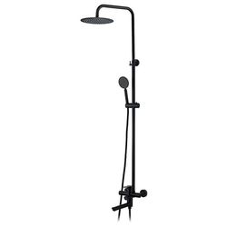 купить Душевая панель Frap F 24801-6 INOX NEGRU cu bara dus в Кишинёве