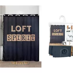 купить Занавеска для ванной Tendance 47194 180x200cm Loft Spirit в Кишинёве 