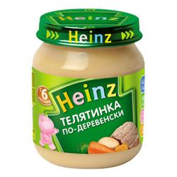Heinz пюре телятинка по-деревенски 6+мес. 120г
