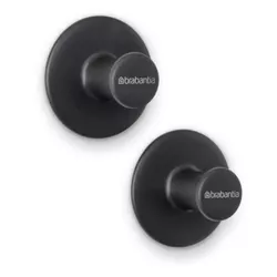 купить Вешалка для ванной Brabantia 1003485 Cueras pentru prosop, 2buc, gri inchis в Кишинёве 