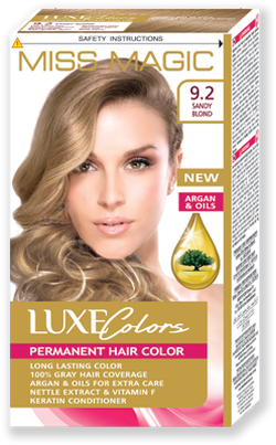 Краска для волос, SOLVEX Miss Magic Luxe Colors, 108 мл., 9.2 - Тёмно-песочный