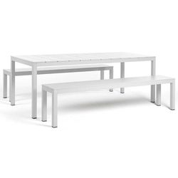 cumpără Set mobilier de grădină Nardi SET RIO BENCH ALU vern. bianco vern. bianco 49253.00.000 în Chișinău 