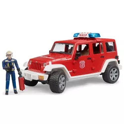 cumpără Mașină Bruder 2528 Jeep Wrangler de pompieri si figurina, 43272 în Chișinău 