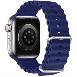 cumpără Curea Dux Ducis Ocean Wave Version Apple Watch 42MM/44MM/45MM, Mid-Night Blue în Chișinău 