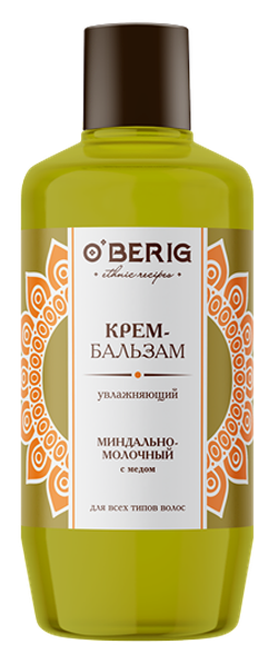 Крем-бальзам для всех типов волос, ACME O`berig, 500мл., Увлажняющий, миндально-молочный, с мёдом