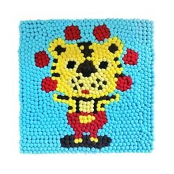 cumpără Set de creație New World B73 Tablou cu pompoane 30x30cm Tigru în Chișinău 