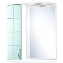 купить Зеркало для ванной Mashtab 5083 Domino 600x200x720 Alb-Verde в Кишинёве 