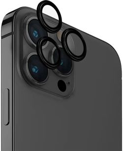 cumpără Sticlă de protecție pentru smartphone UNIQ Optix Aluminium Camera Lens Protector for iPhone 15 Pro Max, Black în Chișinău 