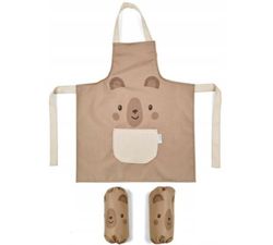 cumpără Set de creație Albero Mio Фартук водонепр + рукава Teddy bear 60x50cm în Chișinău 