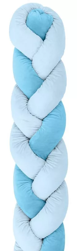 купить Кроватка Kikka Boo 31109050002 Protectie laterala impletita Blue, 210 cm в Кишинёве 