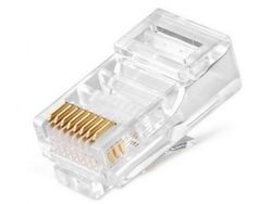 RJ45 Shielded Modular Plug, Cat.7, 30u" Gold plated, 100pcs/bag