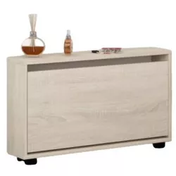 cumpără Raft pentru încălțăminte Mobildor-Lux Leo Slim 100x16x47H cm Sonoma în Chișinău 