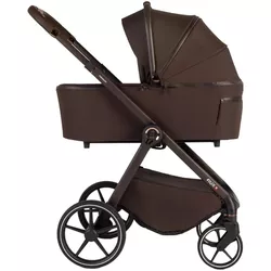 купить Детская коляска DadaPrams Carucior 2in1 Flux Chocolate (Premium) + Adaptoare в Кишинёве 