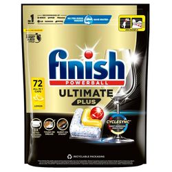 cumpără Detergent mașina de spălat vase Finish Ultimate Lemon 72caps (1086) în Chișinău 