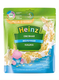 Heinz каша овсяная молочная c Omega 3, 5+меc. 200г