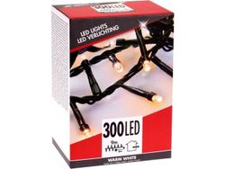 Огни новогодние "Змейка" 300LED тепл-бел, 9m, in/out