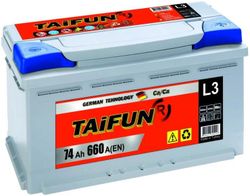 купить Автомобильный аккумулятор Taifun 74 AH 660A (277x175x191) в Кишинёве 