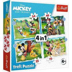 cumpără Puzzle Trefl R25E /14/15 (34604) 4  în 1  Mickey Mouse în Chișinău 