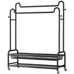купить Вешалка для одежды miscellaneous RM54 Suport pentru haine 120x45x170cm, metal negru в Кишинёве 