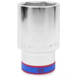 cumpără Set de tubulare, bite, duze King Tony 623543M Cap tubular adânc 43 mm, hexagonal 3/4" în Chișinău 