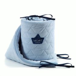 Бортики в кроватку La Millou Velvet Collection | Powder Blue