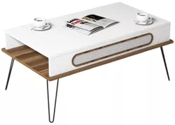 купить Журнальный столик Trendy Экол, белый 105x45x56 см в Кишинёве 