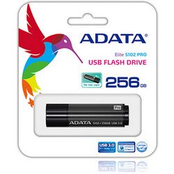 256GB  USB3.1 Flash Drive ADATA "S102 Pro", Titanium-Gray, Aluminum, Classic Cap (R/W:200/120MB/s)