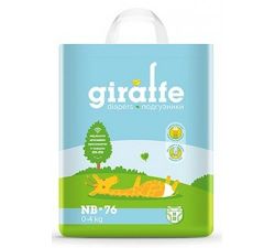 Подгузники Lovular Giraffe NB (0-4 kg) 76 шт