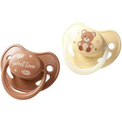 купить Пустышка BabyOno 1670/01 Suzete anatomica din silicon 0-6 luni (2 buc.) в Кишинёве 