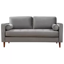 cumpără Canapea Trendy Roma Gri deschis, 90x70x175cm (2 locuri) în Chișinău 