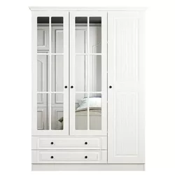 cumpără Dulap Trendy Kale 3 Mebran Kapak 190-Alb, 52x190x135cm în Chișinău 