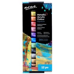 cumpără Set de creație Mont Marte PMMT1236 Set vopsele acrilice metalic 12cul x 36ml în Chișinău 