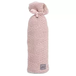 cumpără Cană cu pai Jollein 033-003-65286 Husa pentru sticluta River Knit Pale Pink în Chișinău 