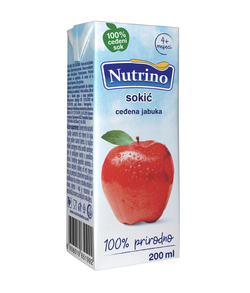 Сок Nutrino яблочный (4+ мес) 200 мл