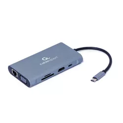 купить Переходник для IT Gembird A-CM-COMBO7-01, USB Type-C 7-in-1 multi-port adapter в Кишинёве 