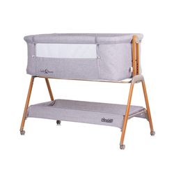 купить Манеж Chipolino Sweet Dreams KOSSD0231GY grey/wood в Кишинёве 