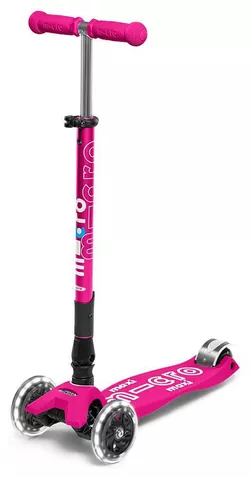 купить Самокат Micro MMD096 Maxi Deluxe Foldable LED Shocking Pink в Кишинёве 