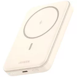 купить Аккумулятор внешний USB (Powerbank) Ugreen 25208 Mini Magnetic Wireless Qi 10000mAh, Beige в Кишинёве 