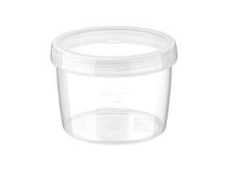 Borcan Phibo 0.5l, cu gradatii, capac twist-off, transparent