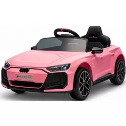 cumpără Mașină electrică pentru copii Kids car 8070740-2R_Pink Audi e-tron, 12V4.5AH, scaune din piele în Chișinău 