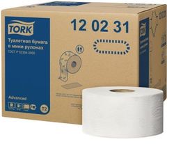 Hârtie Igienică Jumbo T2, 2str, 170m*9.7cm, 1214/12, Albă, Advanced
