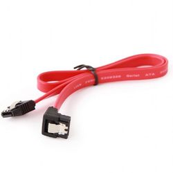 Cable Serial ATA III   50 cm data, 90 degree connector, metal clips, Cablexpert CC-SATAM-DATA90