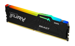32GB DDR5-5600MHz  Kingston FURY Beast RGB (KF556C40BBA-32), CL40-40-40, 1.25V, Intel XMP 3.0, Black