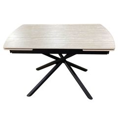 купить Стол Deco Ritmo 120/180 Grey (Roman Travertine Matt) в Кишинёве 