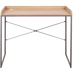 cumpără Masă de birou Deco Ergon (90x45x81H) Oak/Grey în Chișinău 