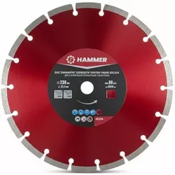 купить Диск отрезной Hammer 40246 diamant, d230x2,4x7×22,2mm, segmentat, taiere la uscat в Кишинёве 