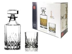 Set garafa 750 ml si 6 pahare pentru whisky 210ml Opera