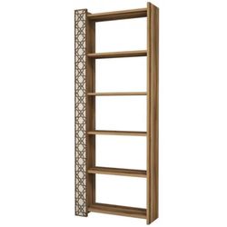 cumpără Raft de birou Trendy Oras, Nuc, Smantana 64x170x24cm, raft de carti în Chișinău 