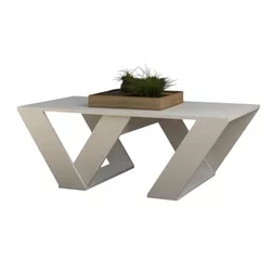 cumpără Măsuţă cafea Trendy Pipra, Alb 110x40x60cm în Chișinău 